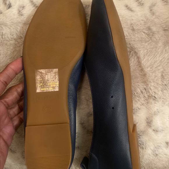 NWOB Everlane Italian Leather Day Glove Flats in Navy Blue, Size 8.5 - Picture 13 of 16